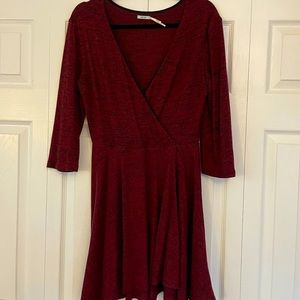 Kimchi Blue (Urban Outfitters) - Quarter sleeve length jersey knit sweater dress